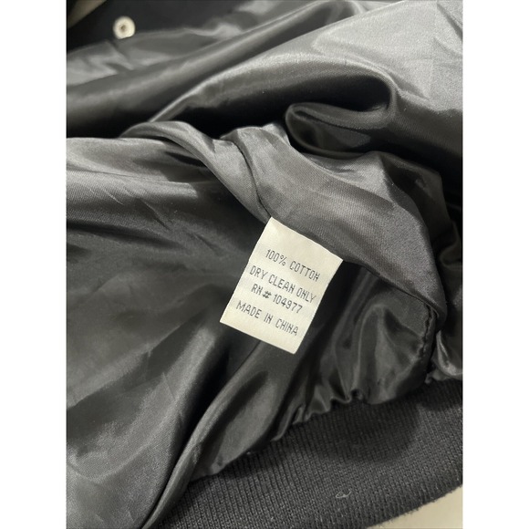 Vintage HBCU Grambling State University Jacket Tiger Cotton‎ Black 2XL Varsity - Picture 15 of 15